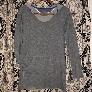 Long, workout sweater